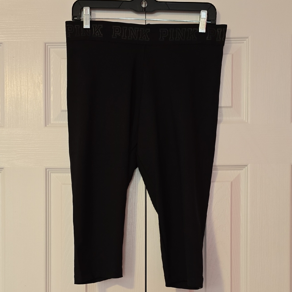 PINK Victoria's Secret Black Ultimate Leggings